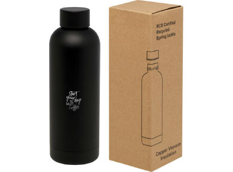 Bidón con aislamiento de cobre de 500 ml de acero inóxidable reciclado con certificado RCS Spring