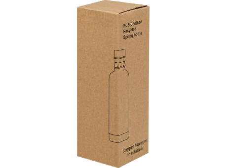 Bidón con aislamiento de cobre de 500 ml de acero inóxidable reciclado con certificado RCS Spring