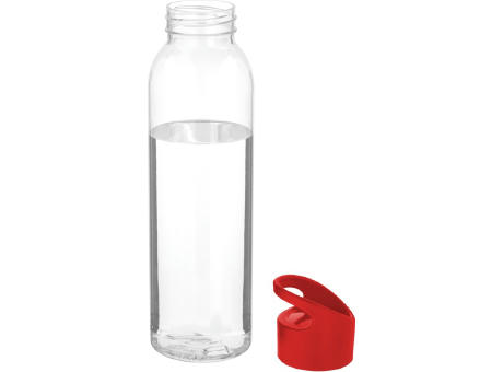Botella de Tritan™ transparente con tapa de colores de 650 ml Sky