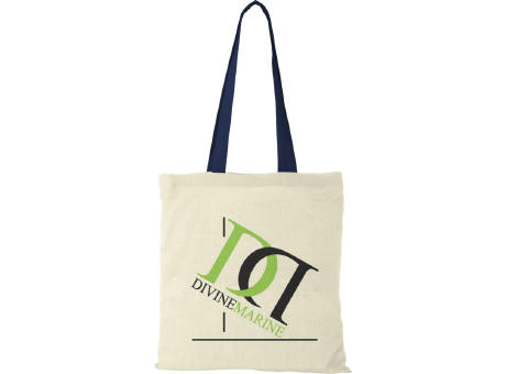 Bolsa Tote de algodón 100 g/m² con asas largas contrastadas Nevada