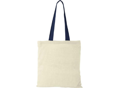 Bolsa Tote de algodón 100 g/m² con asas largas contrastadas Nevada