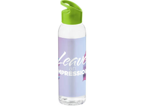 Botella de Tritan™ transparente con tapa de colores de 650 ml Sky