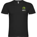 Camiseta de cuello de pico de manga corta para hombre de 155 g/m² Samoyedo