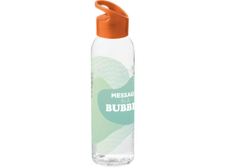 Botella de Tritan™ transparente con tapa de colores de 650 ml Sky