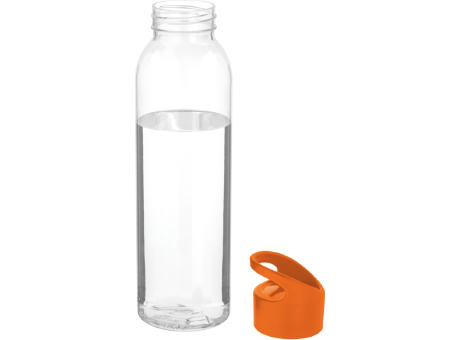 Botella de Tritan™ transparente con tapa de colores de 650 ml Sky
