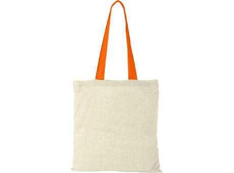 Bolsa Tote de algodón 100 g/m² con asas largas contrastadas Nevada