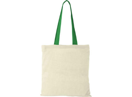 Bolsa Tote de algodón 100 g/m² con asas largas contrastadas Nevada