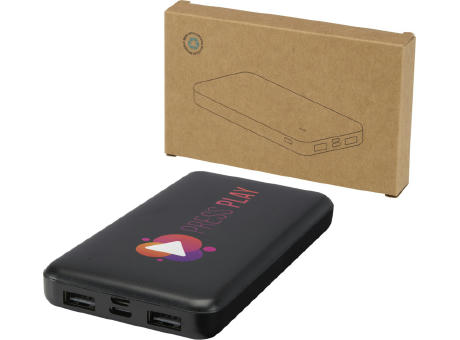 Batería externa de plástico reciclado de 10 000 mAh y 10 W Intan