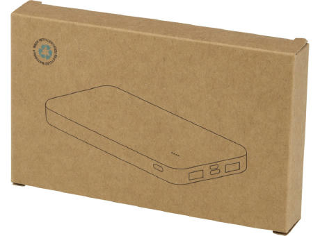 Batería externa de plástico reciclado de 10 000 mAh y 10 W Intan