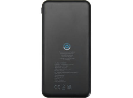 Batería externa de plástico reciclado de 10 000 mAh y 10 W Intan