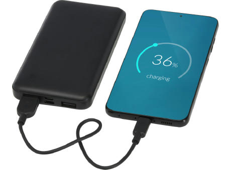 Batería externa de plástico reciclado de 10 000 mAh y 10 W Intan