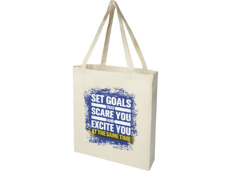 Bolsa Tote con refuerzos de algodón reciclado GRS de 140 g/m² de 12L Madras