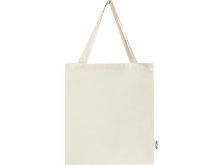 Bolsa Tote con refuerzos de algodón reciclado GRS de 140 g/m² de 12L Madras