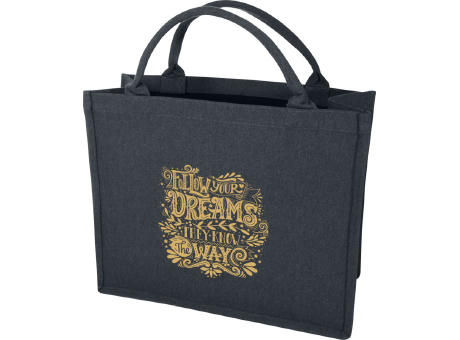 Bolsa Tote cuadrada de 500 g/m² con material reciclado Aware™ Trace