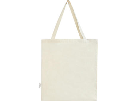 Bolsa Tote con refuerzos de algodón reciclado GRS de 140 g/m² de 12L Madras