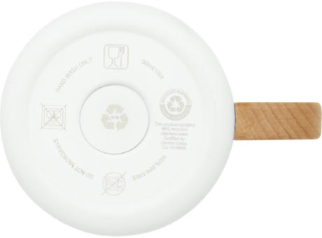 Taza de acero inoxidable reciclado con certificado RCS con aislamiento de cobre de 360 ml Bjorn