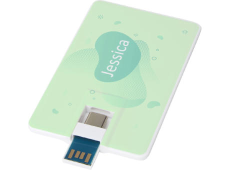 Memoria USB de 32 GB de tipo C y USB A 3.0 Duo slim