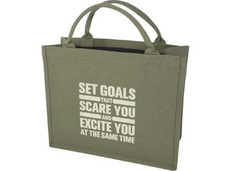Bolsa Tote cuadrada de 500 g/m² con material reciclado Aware™ Trace