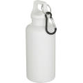 Botella de 400 ml de color liso de plástico reciclado con certificado RCS y mosquetón Oregon 