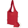 Bolsa de tela de algodón reciclada GRS «Madras Blend», 140 g/m², plegable, 7 l