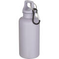Botella de 400 ml de color liso de plástico reciclado con certificado RCS y mosquetón Oregon 