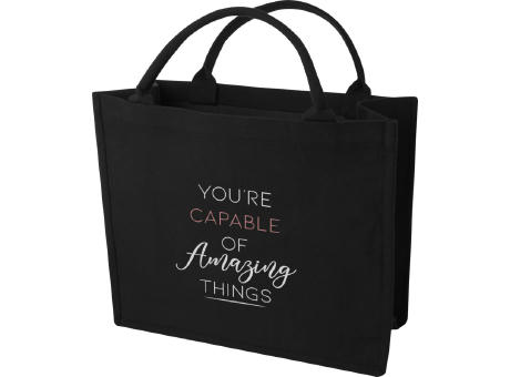 Bolsa Tote cuadrada de 500 g/m² con material reciclado Aware™ Trace