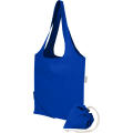 Bolsa de tela de algodón reciclada GRS «Madras Blend», 140 g/m², plegable, 7 l