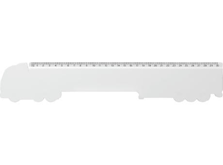 Regla de plástico reciclado con forma de camión de 30 cm Tait