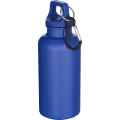Botella de 400 ml de color liso de plástico reciclado con certificado RCS y mosquetón Oregon 