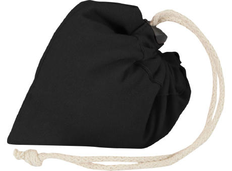 Bolsa de tela de algodón reciclada GRS «Madras Blend», 140 g/m², plegable, 7 l