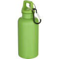 Botella de 400 ml de color liso de plástico reciclado con certificado RCS y mosquetón Oregon 