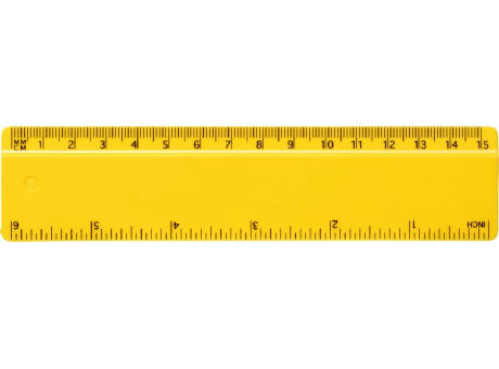 Regla de plástico reciclado de 15 cm Refari