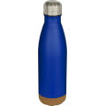 Botella de 500 ml de acero inoxidable con aislamiento y doble pared con detalles de corcho Cove