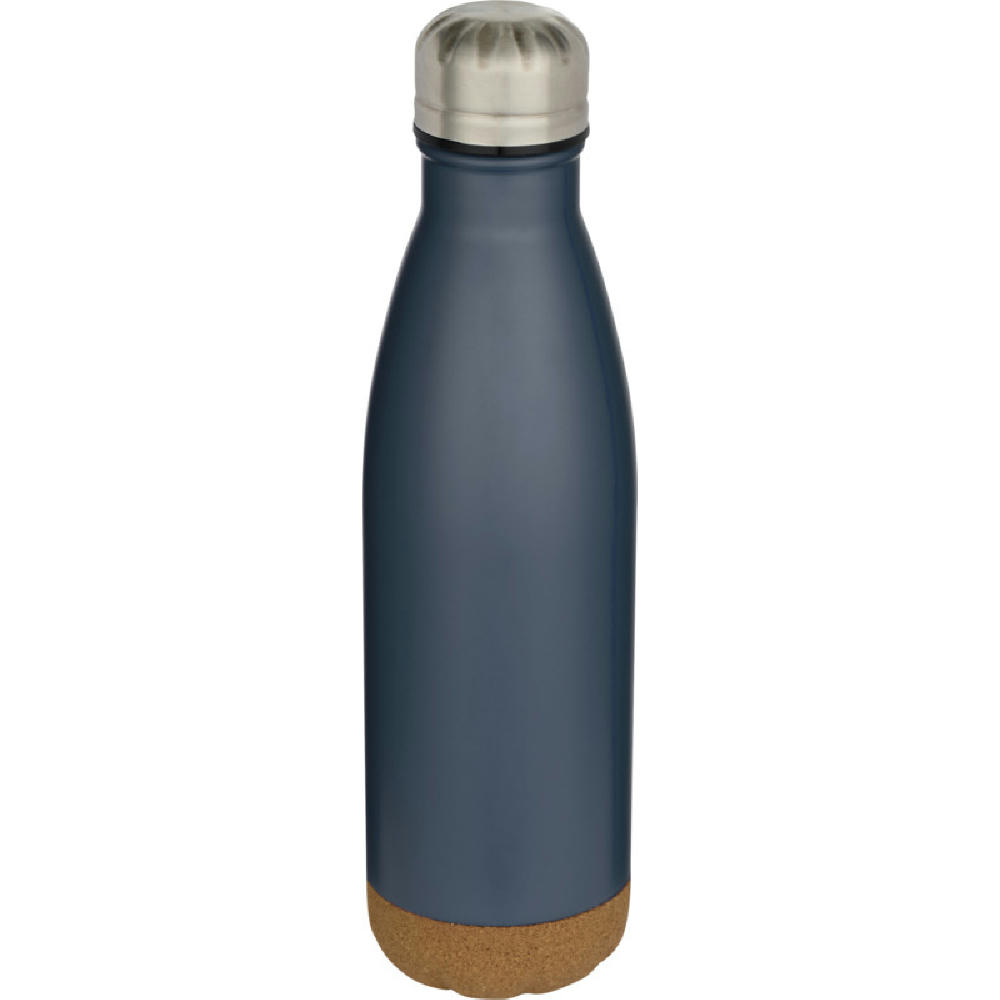 Botella de 500 ml de acero inoxidable con aislamiento y doble pared con detalles de corcho Cove