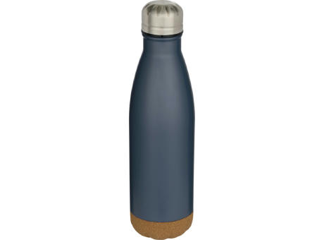 Botella de 500 ml de acero inoxidable con aislamiento y doble pared con detalles de corcho Cove
