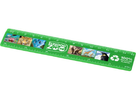 Regla de plástico reciclado de 15 cm Refari