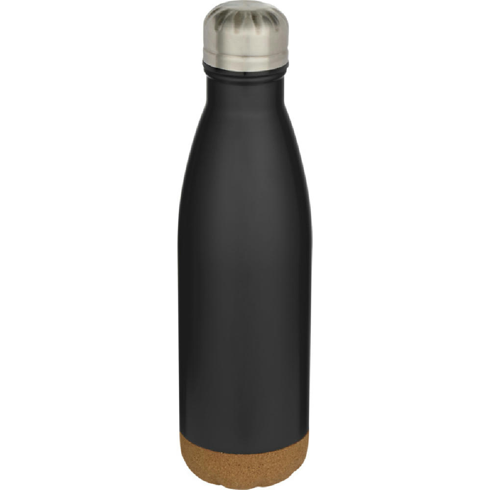 Botella de 500 ml de acero inoxidable con aislamiento y doble pared con detalles de corcho Cove