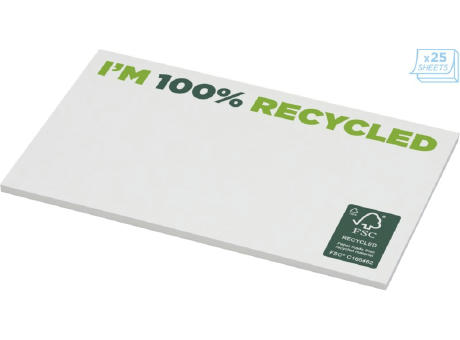 Bloc de notas adhesivas de papel reciclado de 127 x 75 mm Sticky-Mate® 