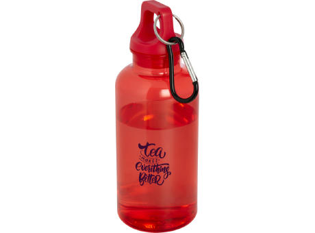 Bidón de 400 ml de plástico reciclado con mosquetón y certificación RCS Oregon