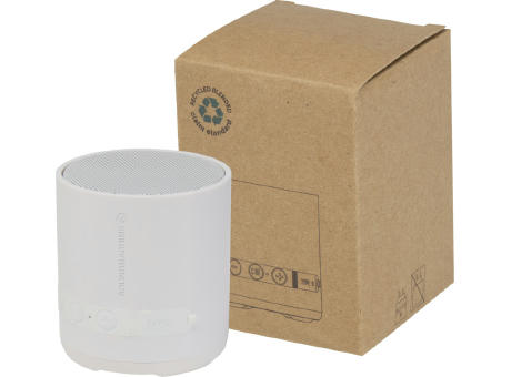 Altavoz inalámbrico de plástico reciclado de 3 W Hunor