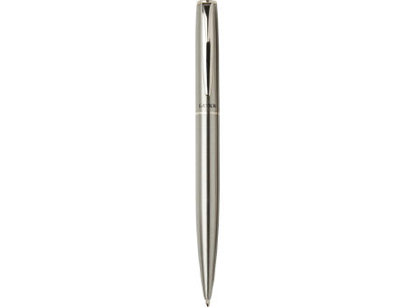 Set de bolígrafo y rollerball de acero inoxidable reciclado Didimis (tinta negra)