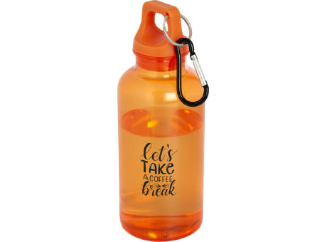 Bidón de 400 ml de plástico reciclado con mosquetón y certificación RCS Oregon