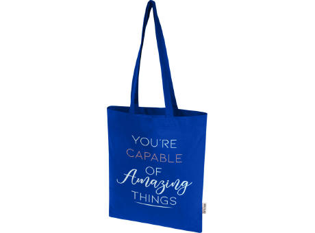 Bolsa Tote de 7 L de algodón reciclado GRS de 180 g/m² Peru Blend