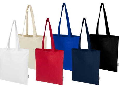 Bolsa Tote de 7 L de algodón reciclado GRS de 180 g/m² Peru Blend