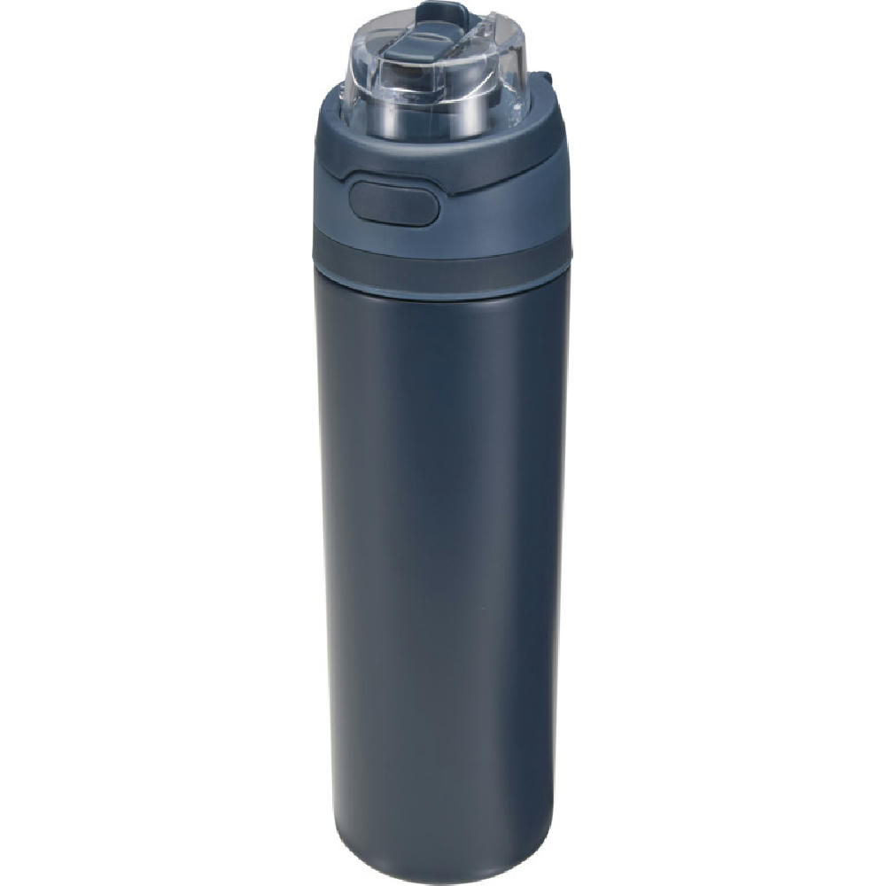 Botella de agua Theron de 800 ml de acero inoxidable de pared simple reciclado (RCS), con tapa de doble función y pajita abat