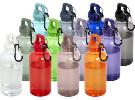 Bidón de 400 ml de plástico reciclado con mosquetón y certificación RCS Oregon