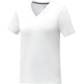 Camiseta de manga corta y cuello en V para mujer 