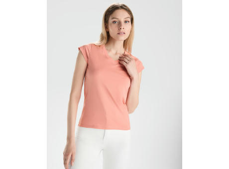 Camiseta de cuello de pico de manga corta para mujer de 155 g/m² Victoria