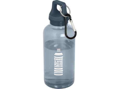 Bidón de 400 ml de plástico reciclado con mosquetón y certificación RCS Oregon