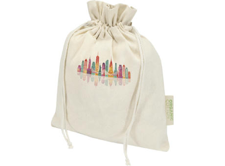 Bolsa de regalo algodón orgánico OCS de 140 g/m² - 30 x 25 cm Odisha